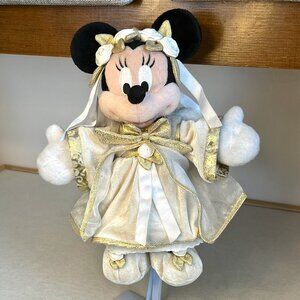 Disney Minnie Angel Bean Bag Doll * 12" High * Purchased at Park * Beautiful Cnd